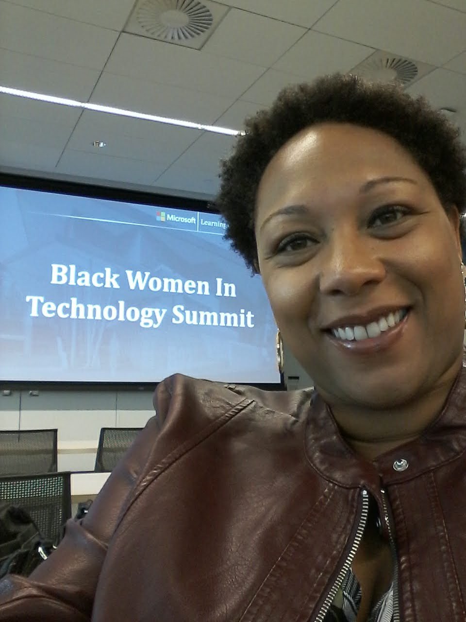 Katoya Palmer taking a selfie at the Black Women in Technology Summit